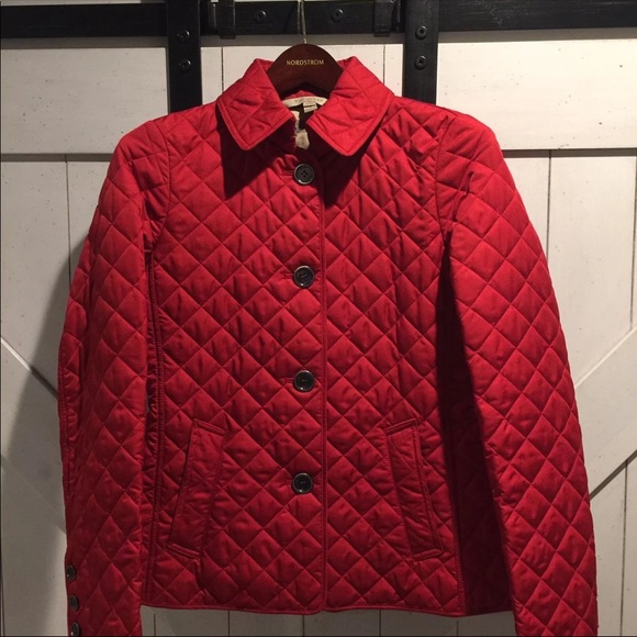 Sale! Red Burberry quilted jacket - Picture 4 of 5